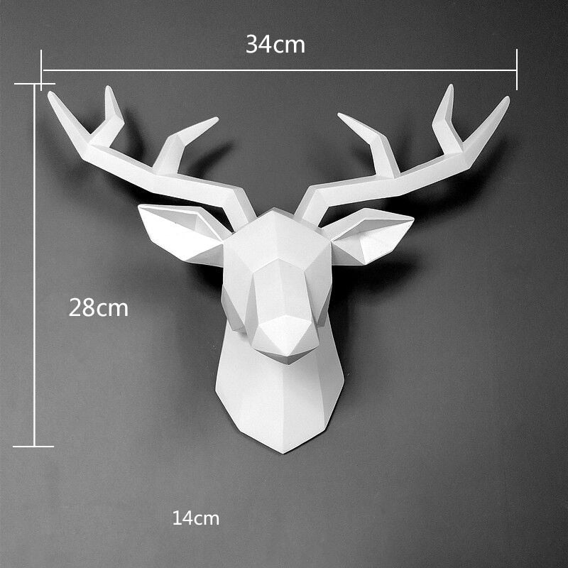 3D Reindeer | Modern Deer Art