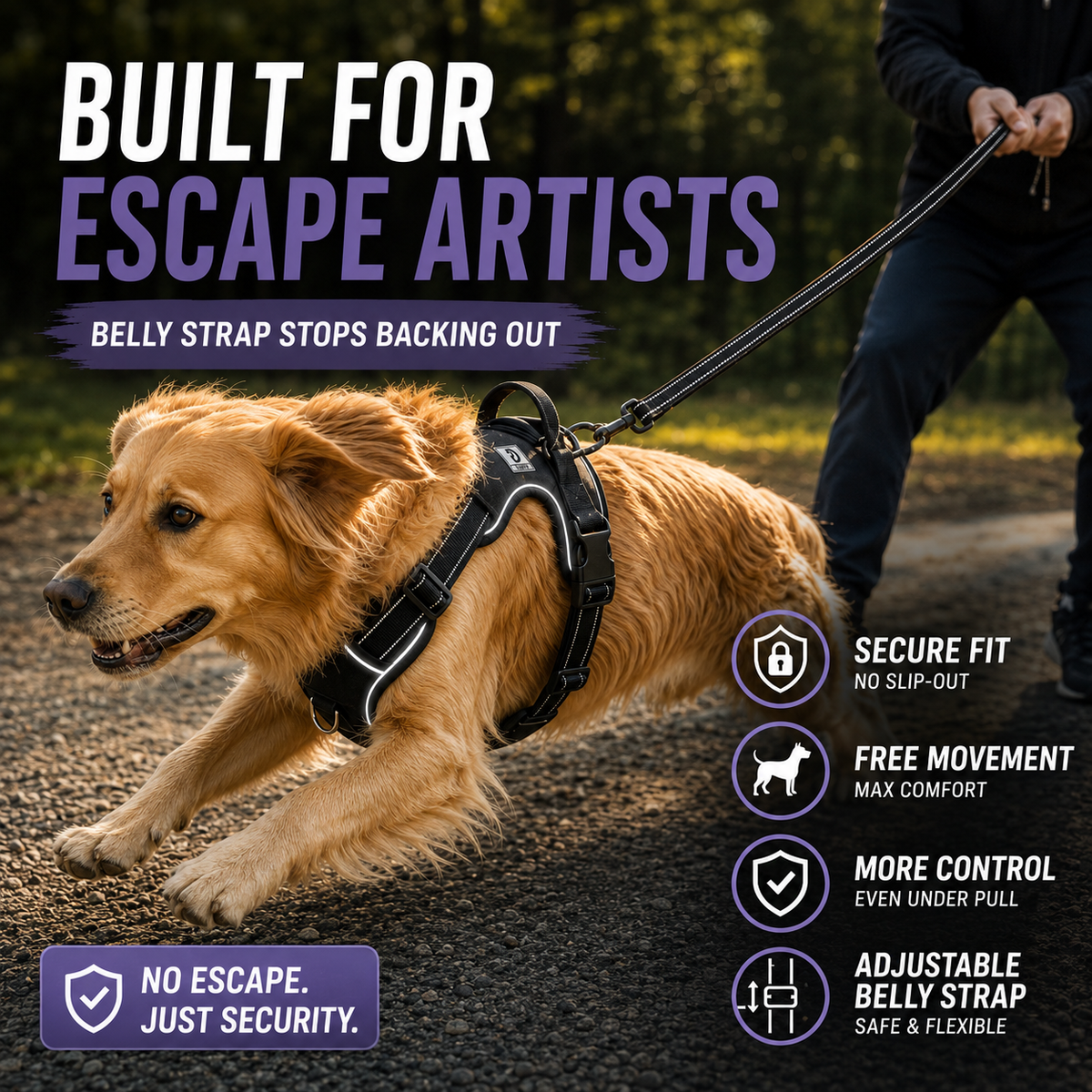 Adjustable No-Pull Chest Harness