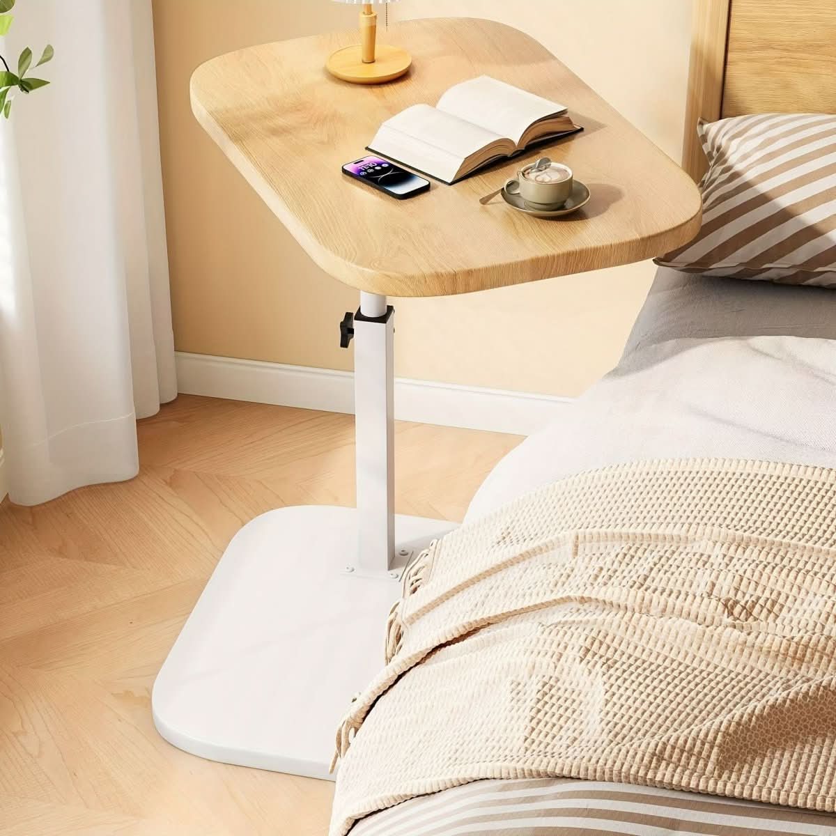 Adjustable Sofa Side Table - Multifunctional Design with Adjustable Height