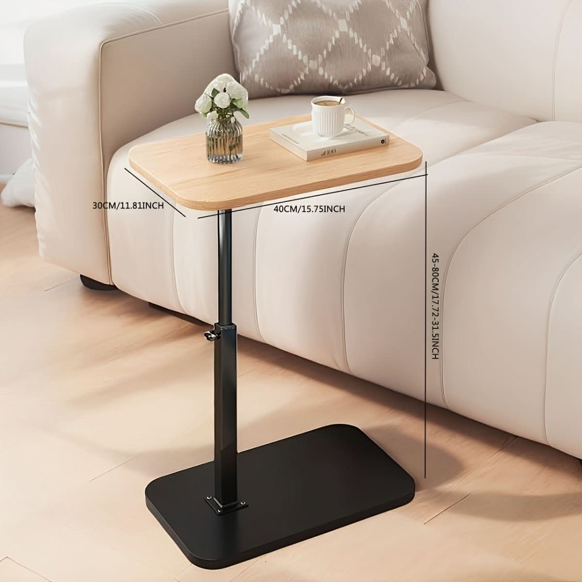Adjustable Sofa Side Table - Multifunctional Design with Adjustable Height