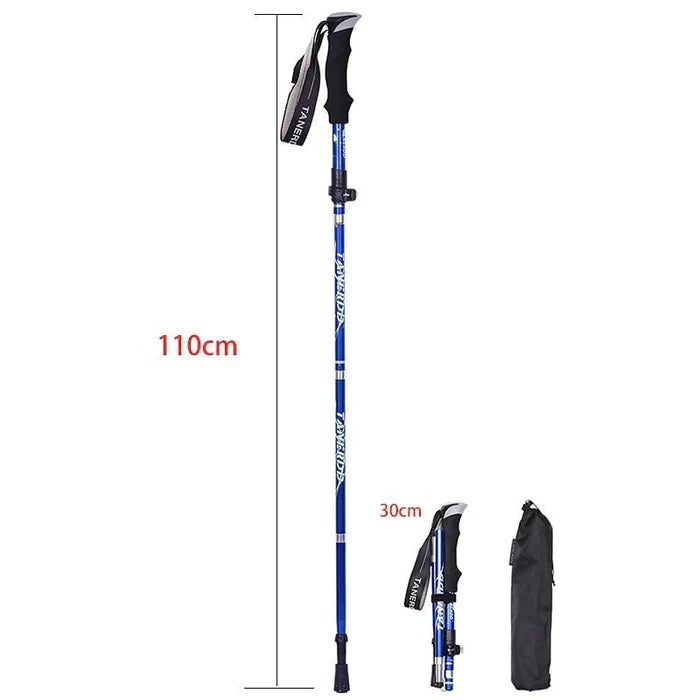 Adjustable Trekking Poles - Foldable Telescopic Pole