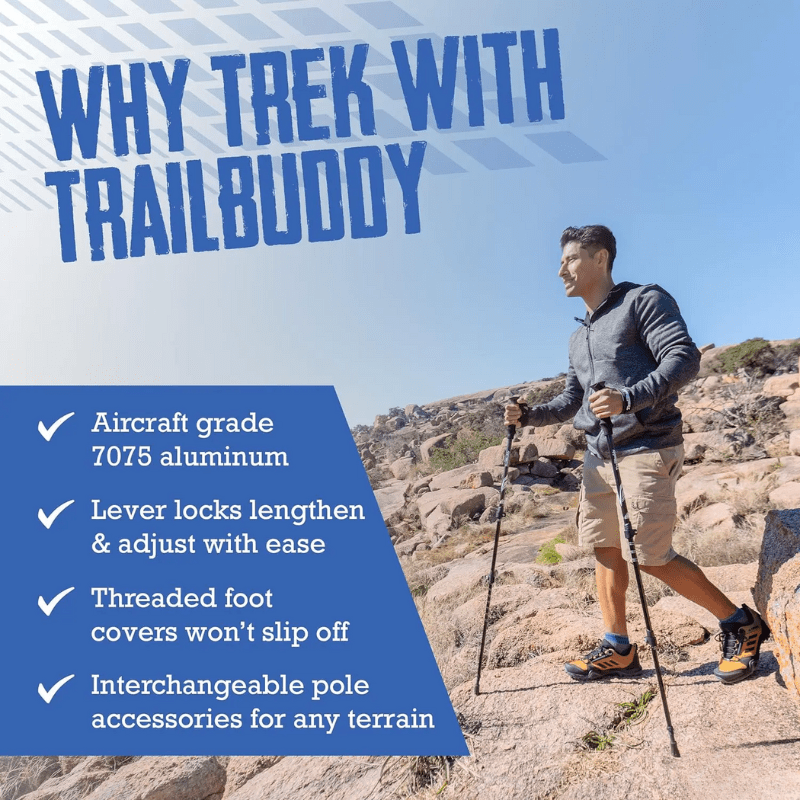 Adjustable Trekking Poles – Lightweight and Collapsible Design