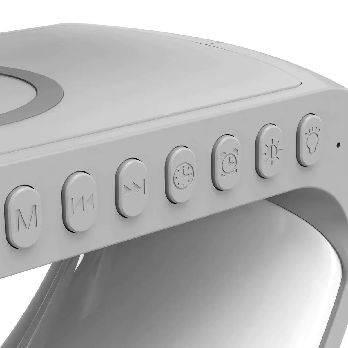 Alarm Clock, Atmosphere Lamp, Speaker & Wireless Charger