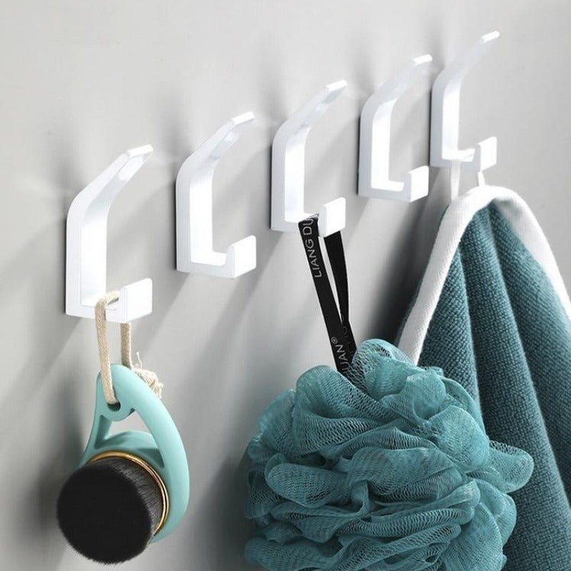 Aluminium Wall Hooks in Black/White - Modern Decorative Coat Hooks