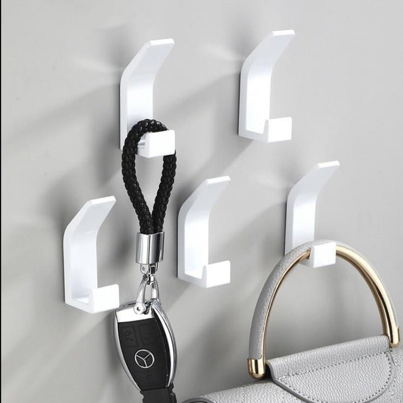 Aluminium Wall Hooks in Black/White - Modern Decorative Coat Hooks