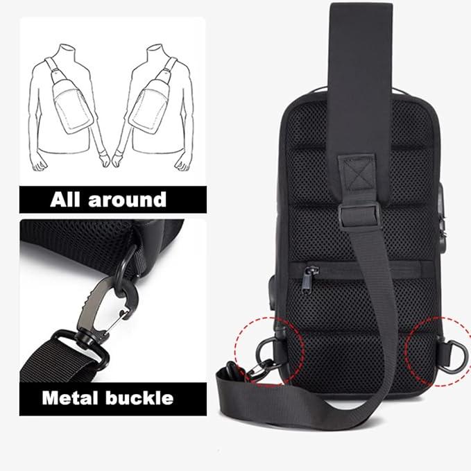Anti-Theft Travel Crossbody Bag – Water-Resistant Secure Shoulder Bag for Men & Women