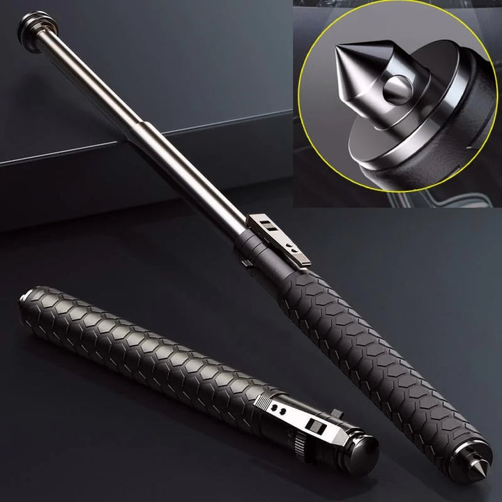 Automatic Telescoping Walking Cane with One-Button Deployment and Non-Slip Grip