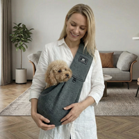 Breathable Dog Shoulder Sling Carrier — Hands-Free Compact Design