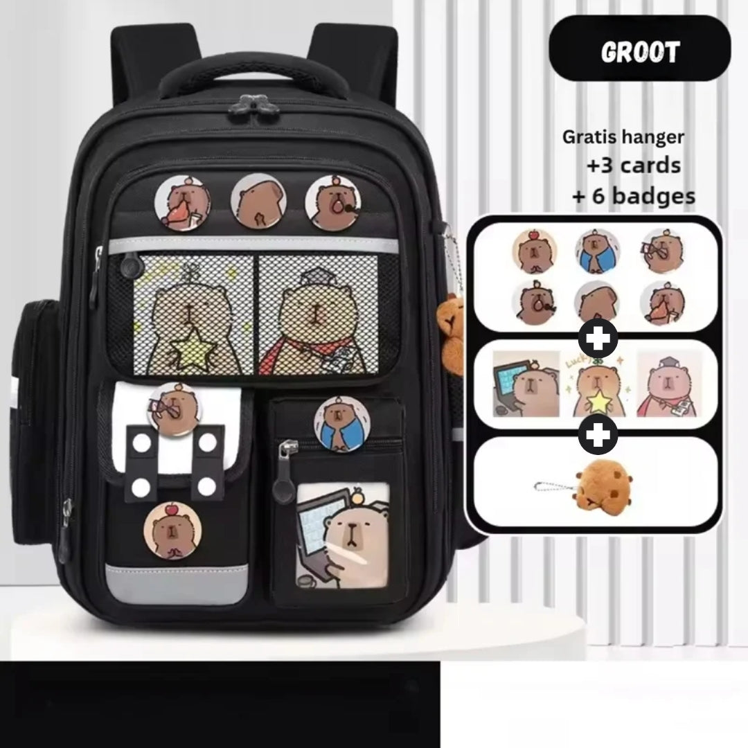 Capybara Backpack - Waterproof Large-Capacity School Backpack