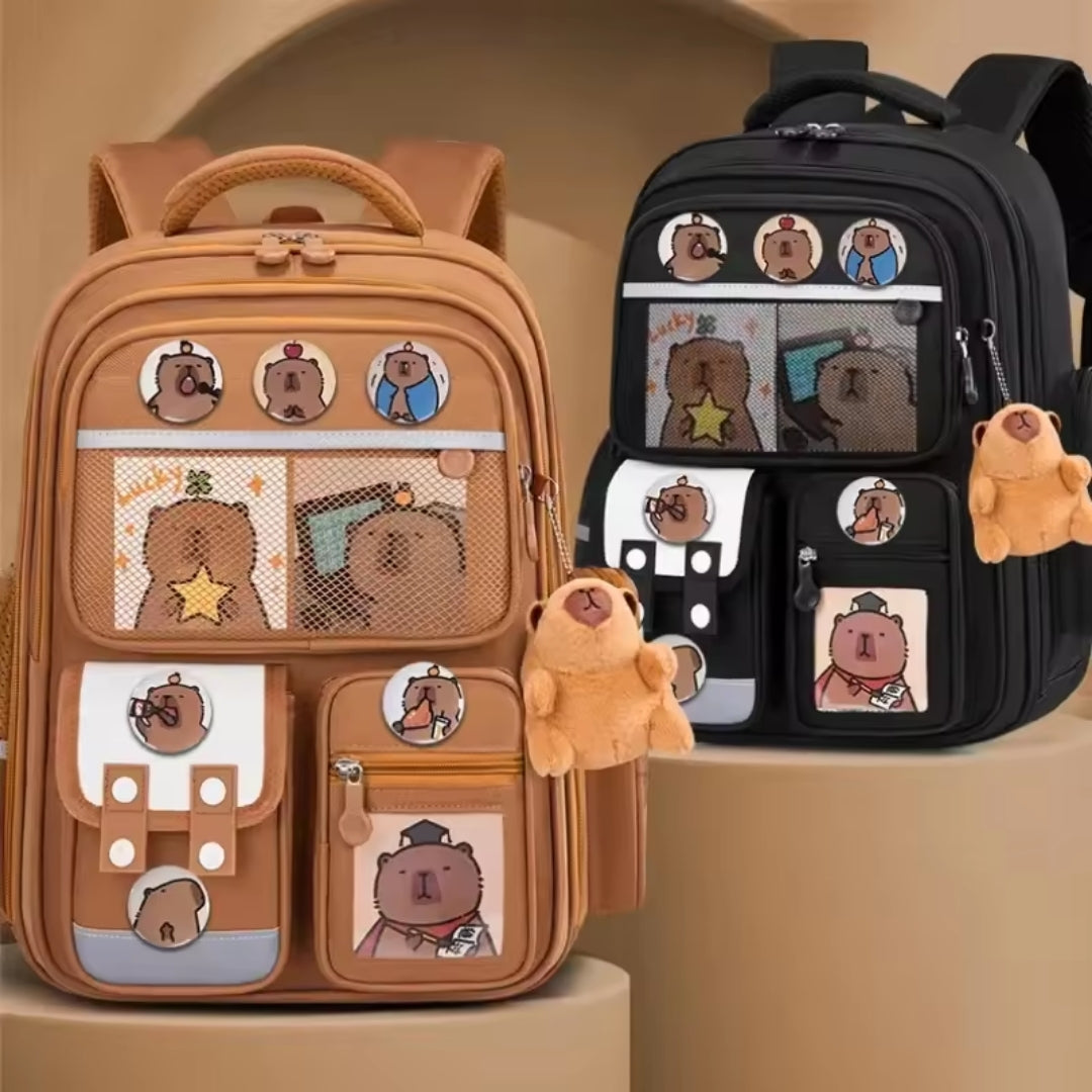 Capybara Backpack - Waterproof Large-Capacity School Backpack