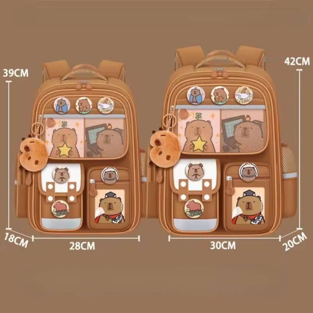 Capybara Backpack - Waterproof Large-Capacity School Backpack