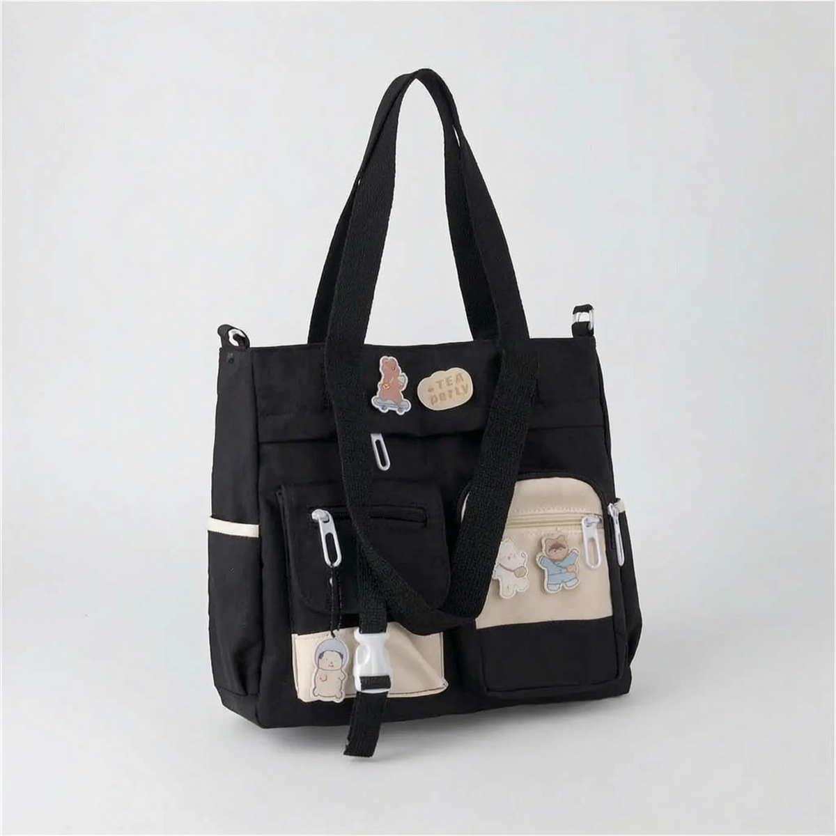 Casual Multi-Pocket Crossbody Bag