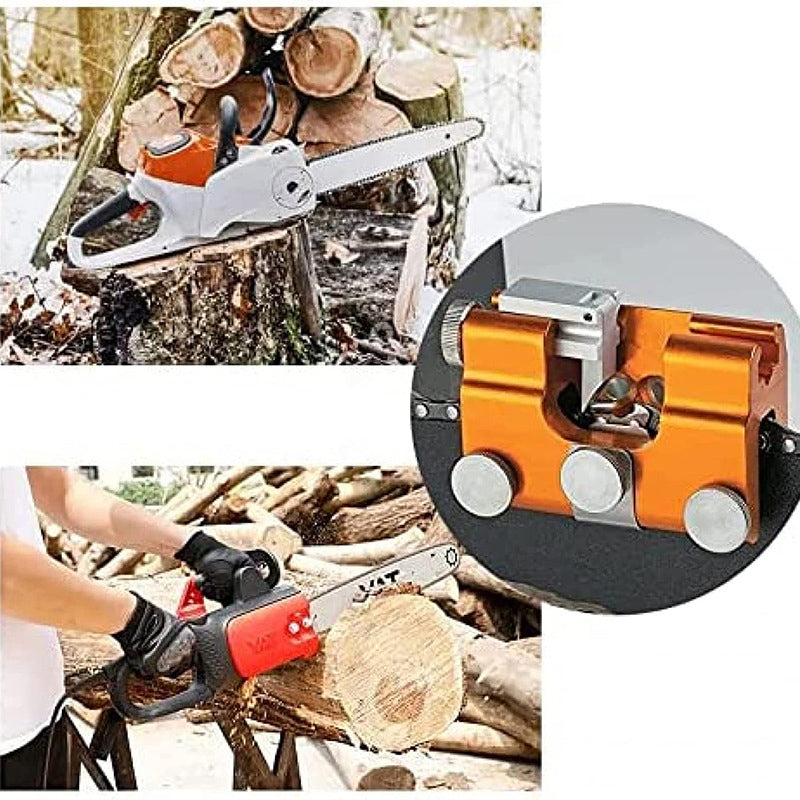Chainsaw Chain Sharpening Jig - Aluminum Precision Tool
