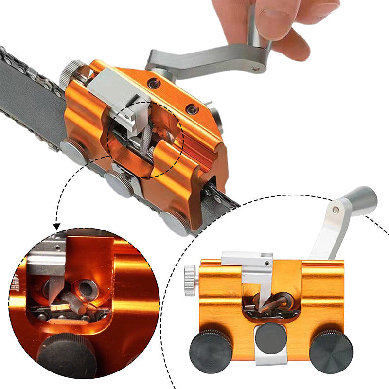 Chainsaw Chain Sharpening Jig - Aluminum Precision Tool