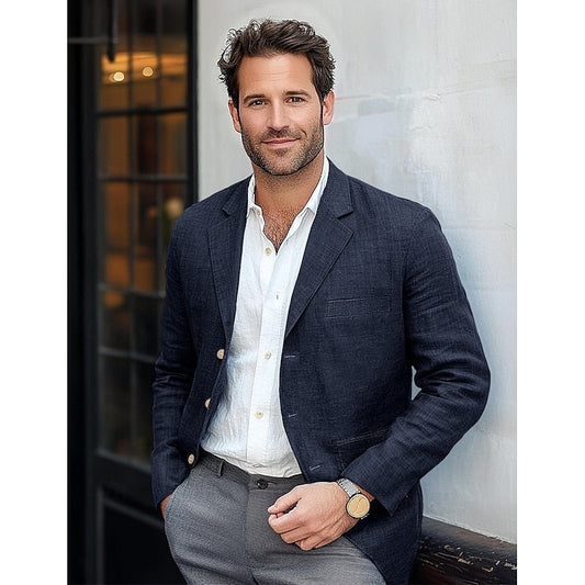Classic Lightweight Men's Blazer – All-Season Smart Casual