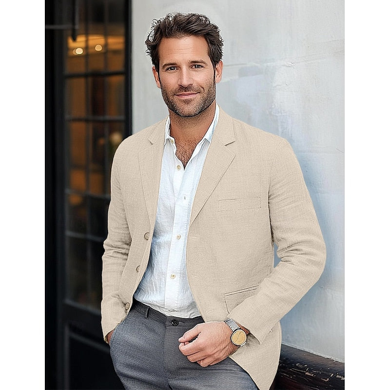 Classic Lightweight Men's Blazer – All-Season Smart Casual