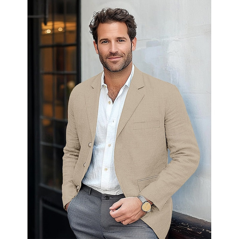 Classic Lightweight Men's Blazer – All-Season Smart Casual