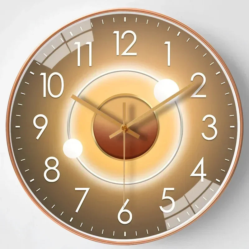 Classic Silent Non-Ticking Wall Clock for Bedroom & Office
