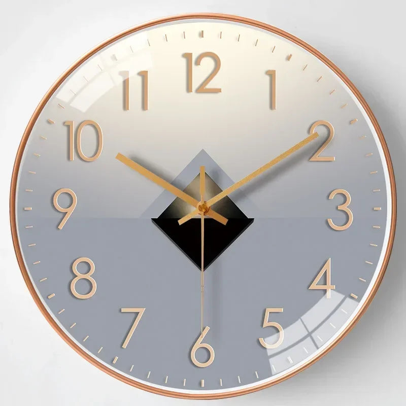 Classic Silent Non-Ticking Wall Clock for Bedroom & Office