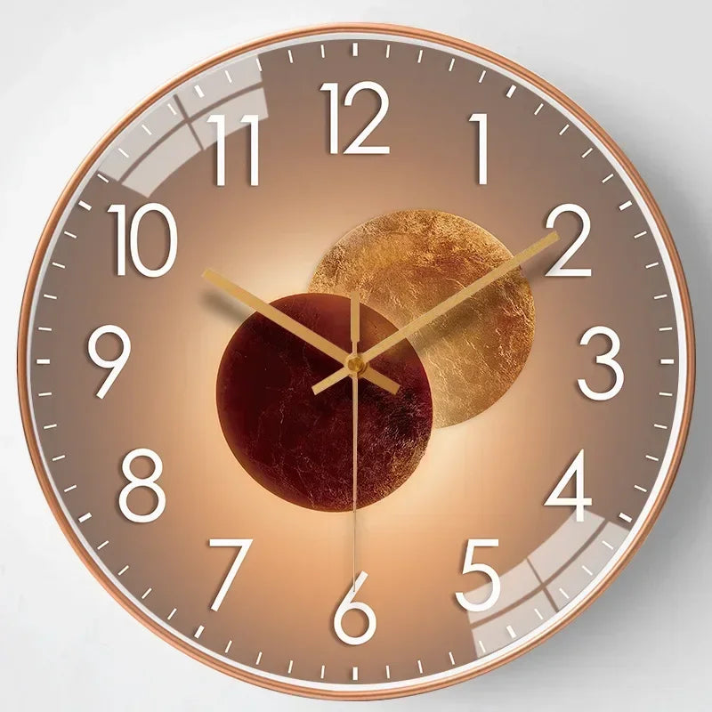Classic Silent Non-Ticking Wall Clock for Bedroom & Office