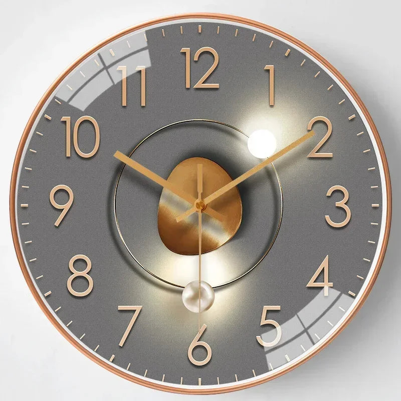 Classic Silent Non-Ticking Wall Clock for Bedroom & Office