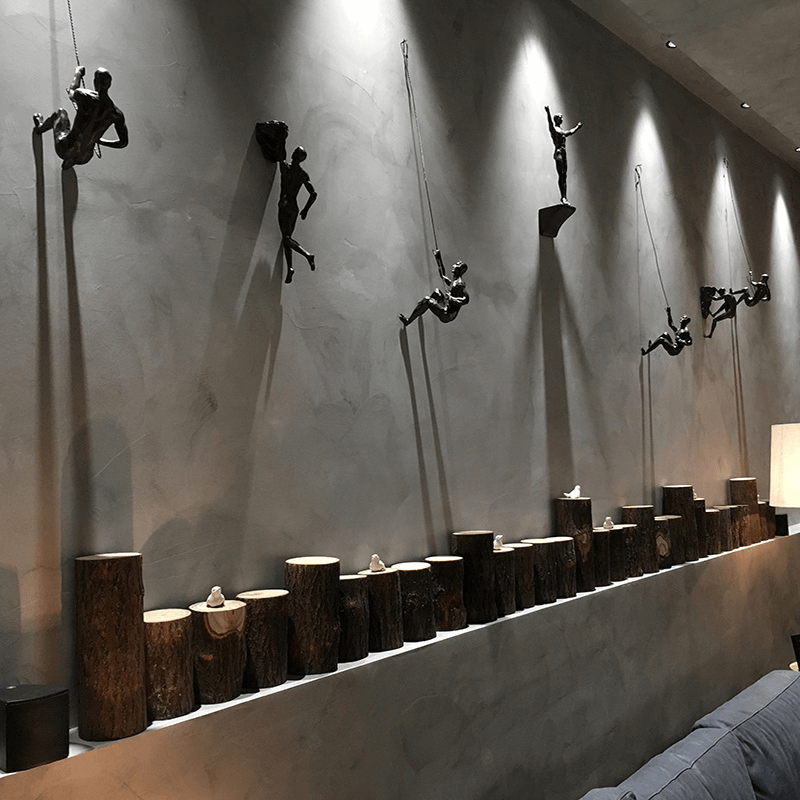 Climbing Figures Wall Decor – Modern Art Set