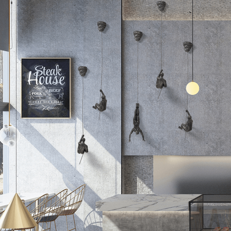 Climbing Figures Wall Decor – Modern Art Set