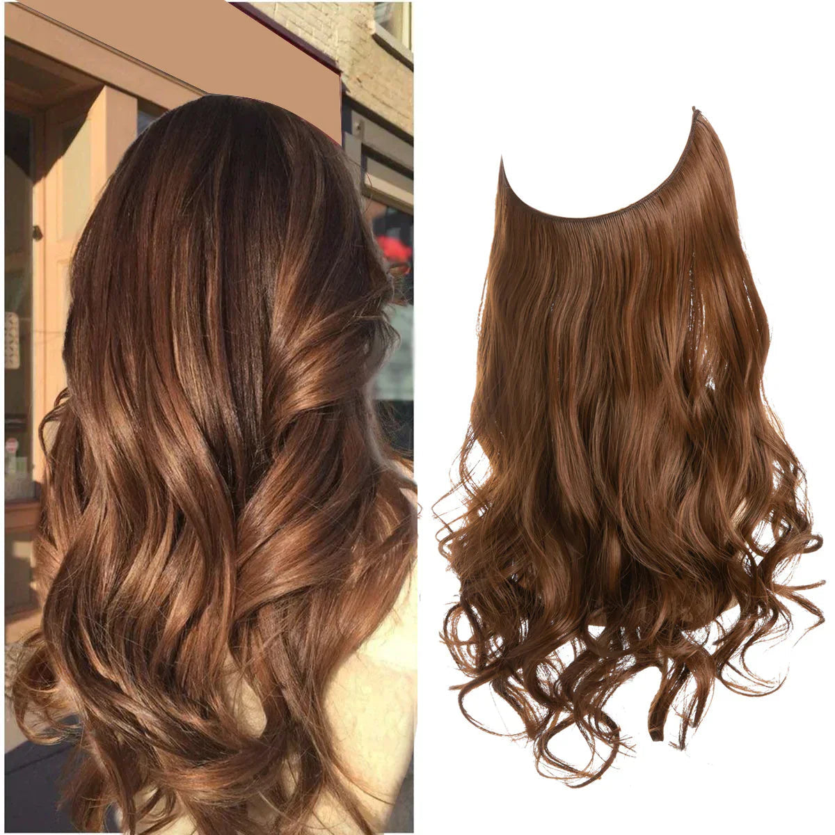 Clip-In Hair Extensions – 100% Human Hair for a Natural Look in 16–22 Inch Lengths for Instant Volume and Length