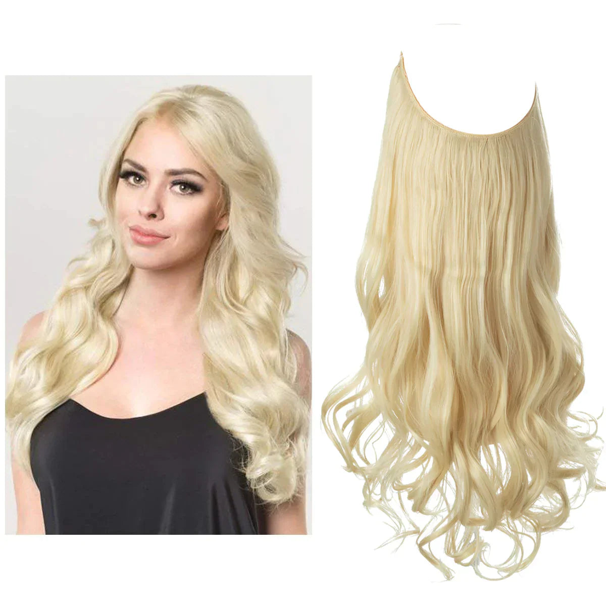 Clip-In Hair Extensions – 100% Human Hair for a Natural Look in 16–22 Inch Lengths for Instant Volume and Length