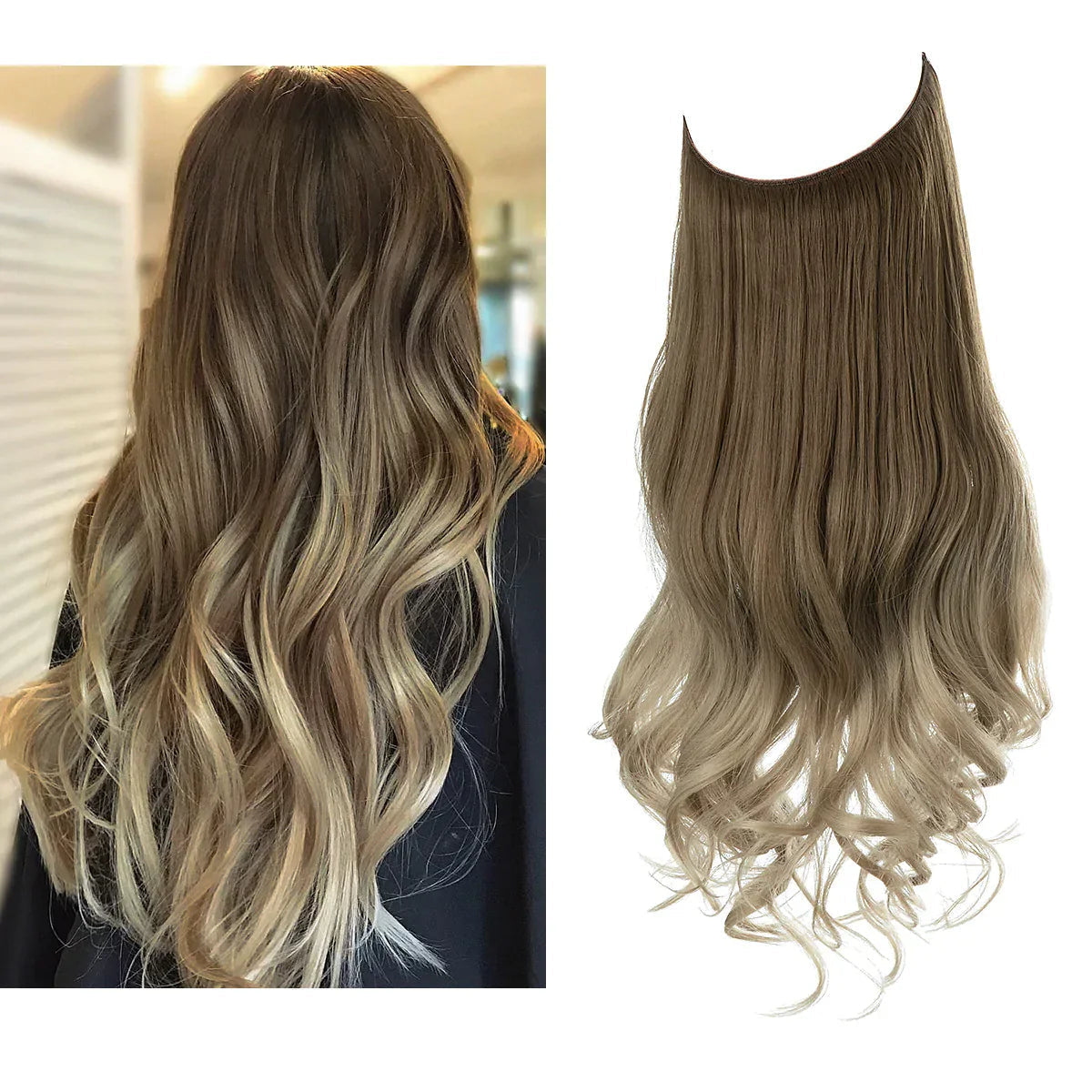 Clip-In Hair Extensions – 100% Human Hair for a Natural Look in 16–22 Inch Lengths for Instant Volume and Length