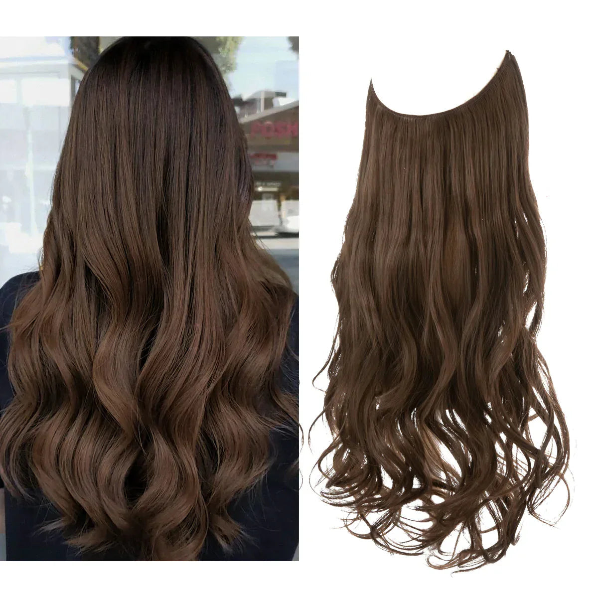 Clip-In Hair Extensions – 100% Human Hair for a Natural Look in 16–22 Inch Lengths for Instant Volume and Length
