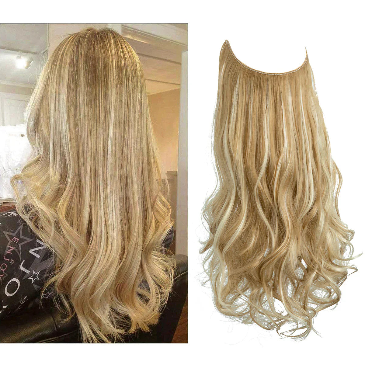 Clip-In Hair Extensions – 100% Human Hair for a Natural Look in 16–22 Inch Lengths for Instant Volume and Length