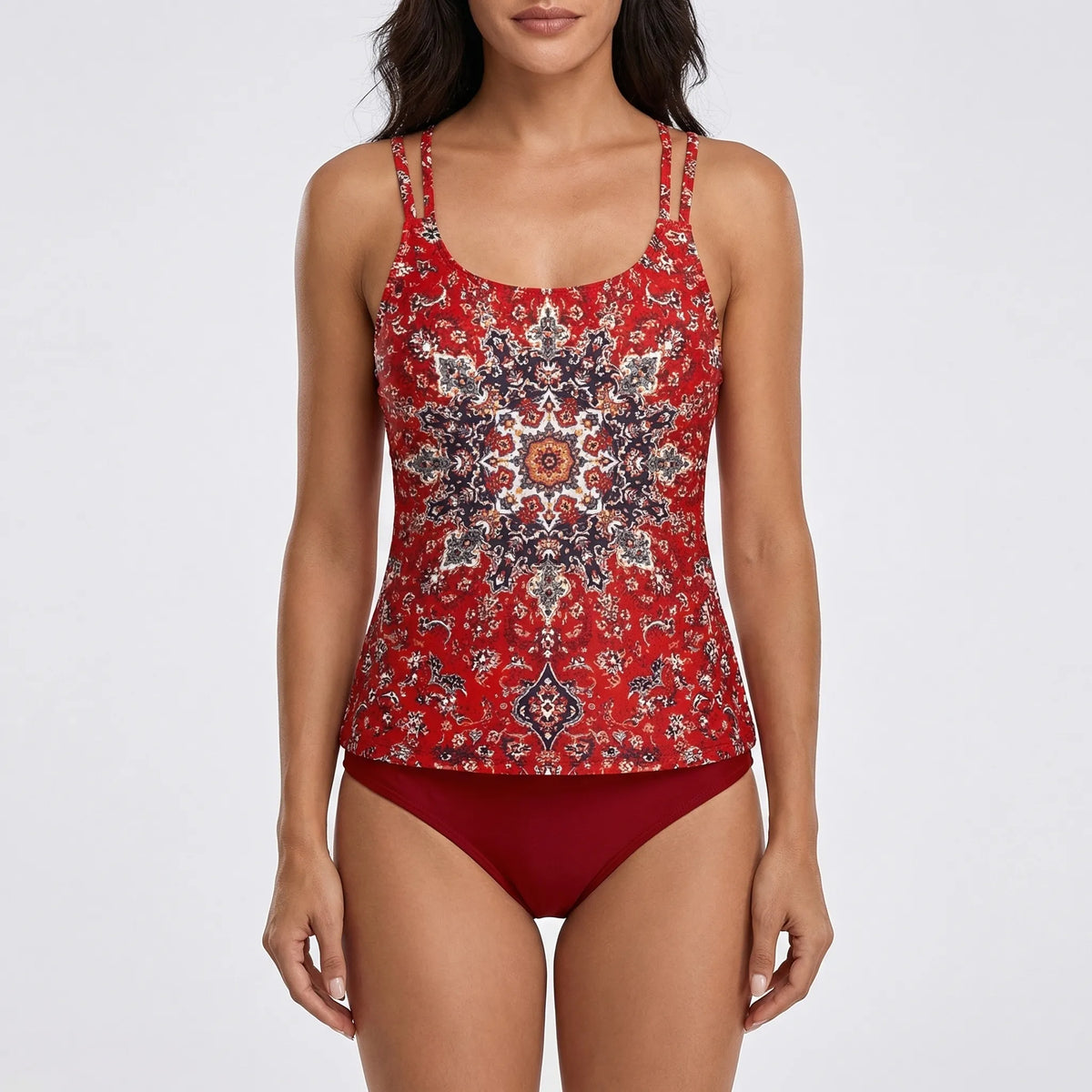 Colorful Mandala Print Swimwear