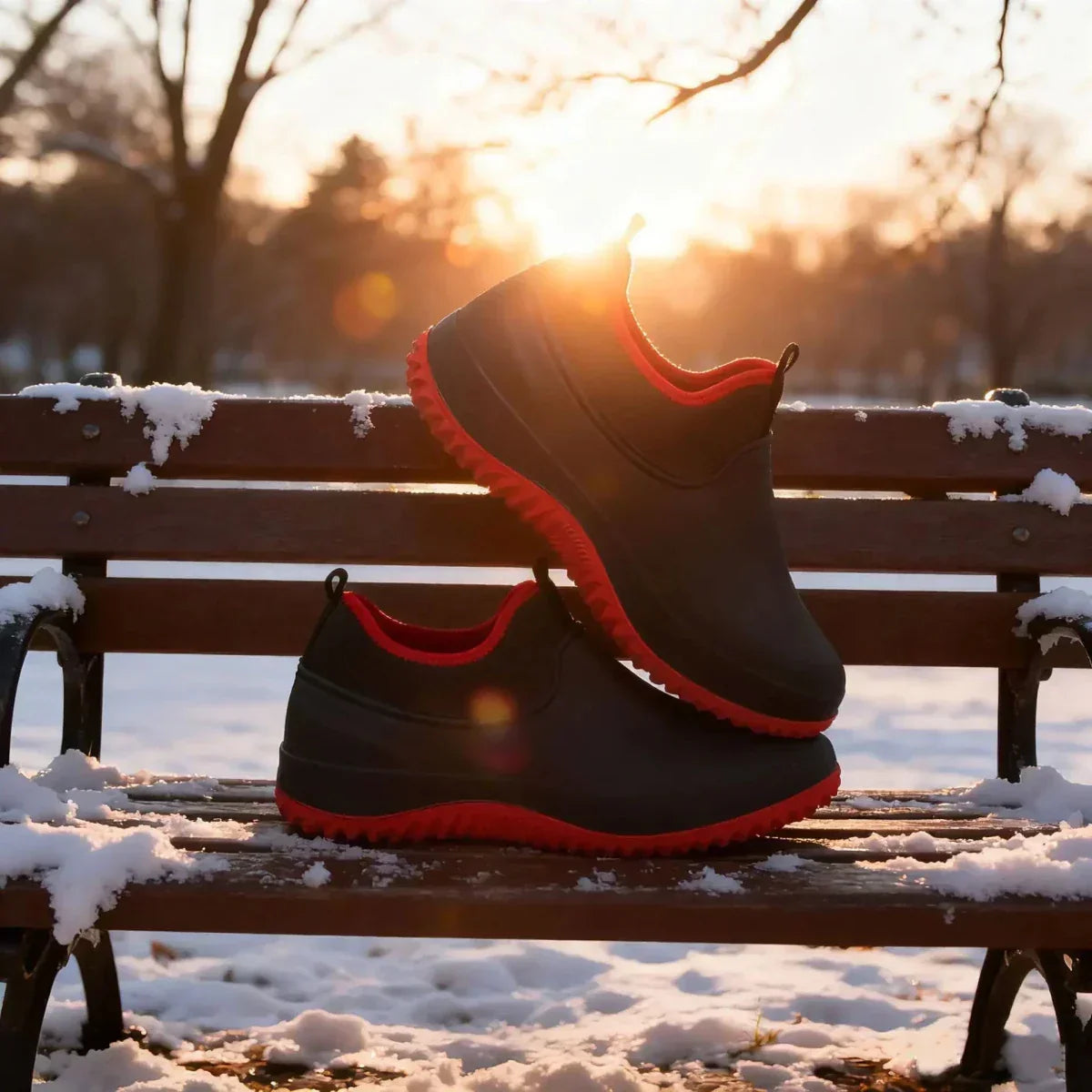 Comfortable Waterproof Work Shoes with Secure Grip