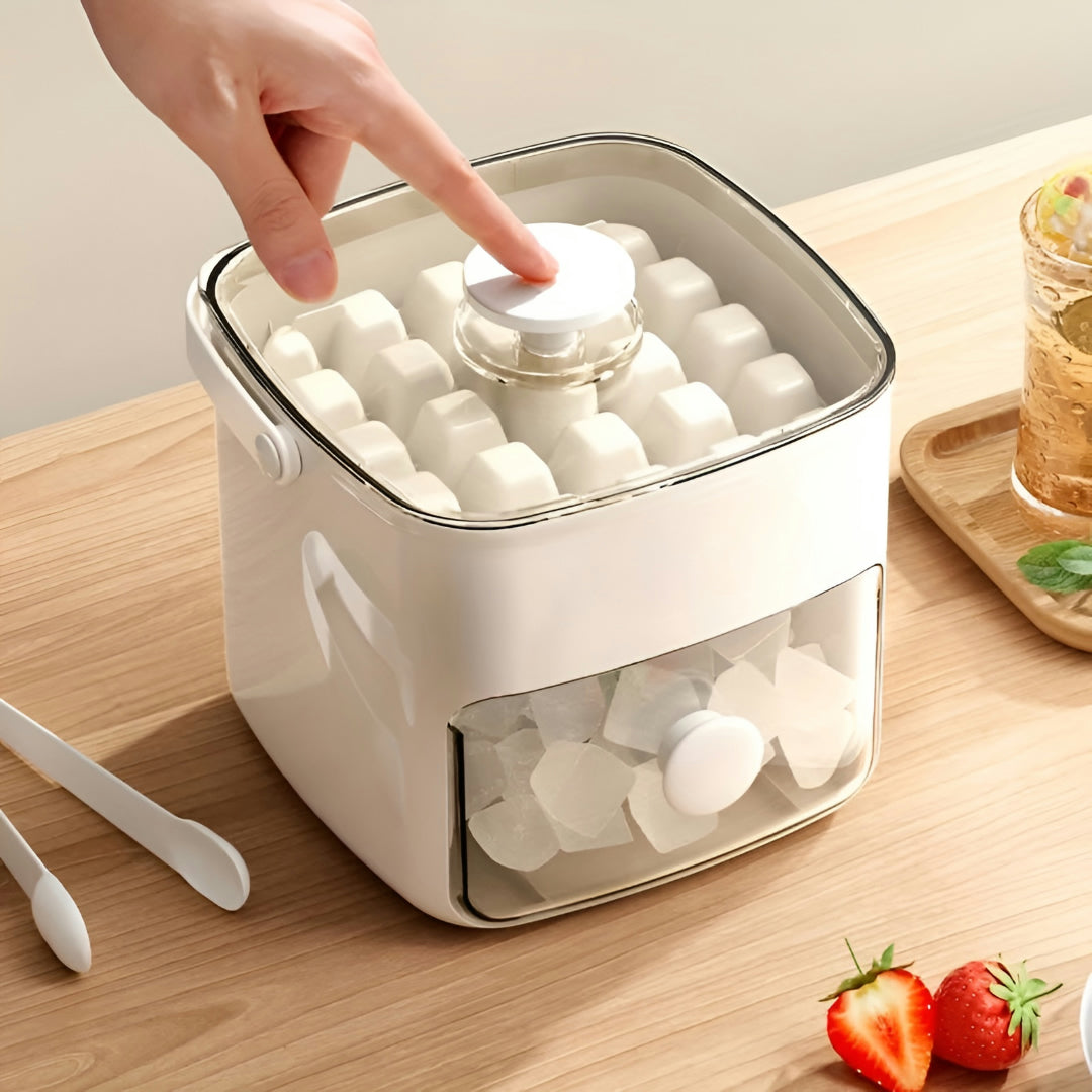 Compact Manual Kitchen Ice Cube Maker Machine