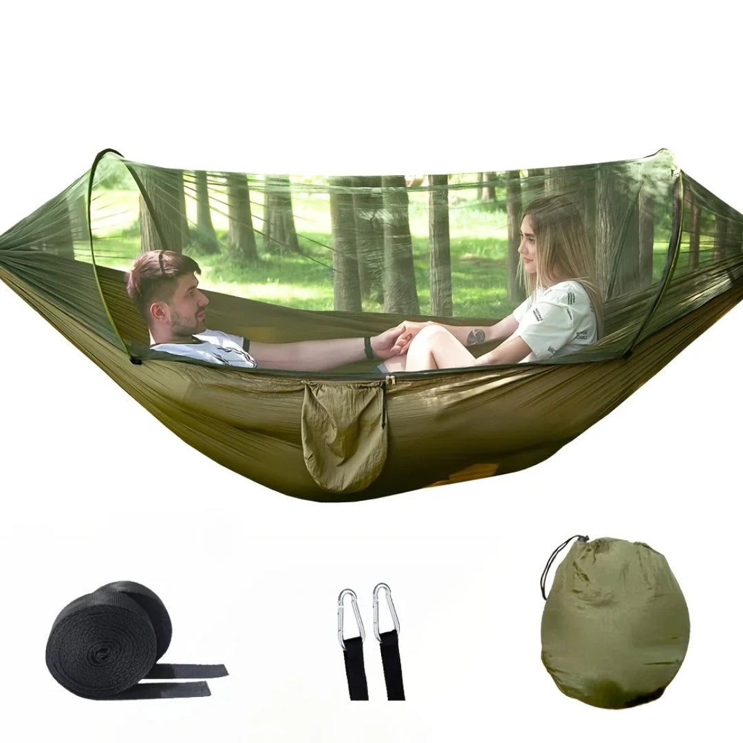 Compact Outdoor Hammock with Insect Net