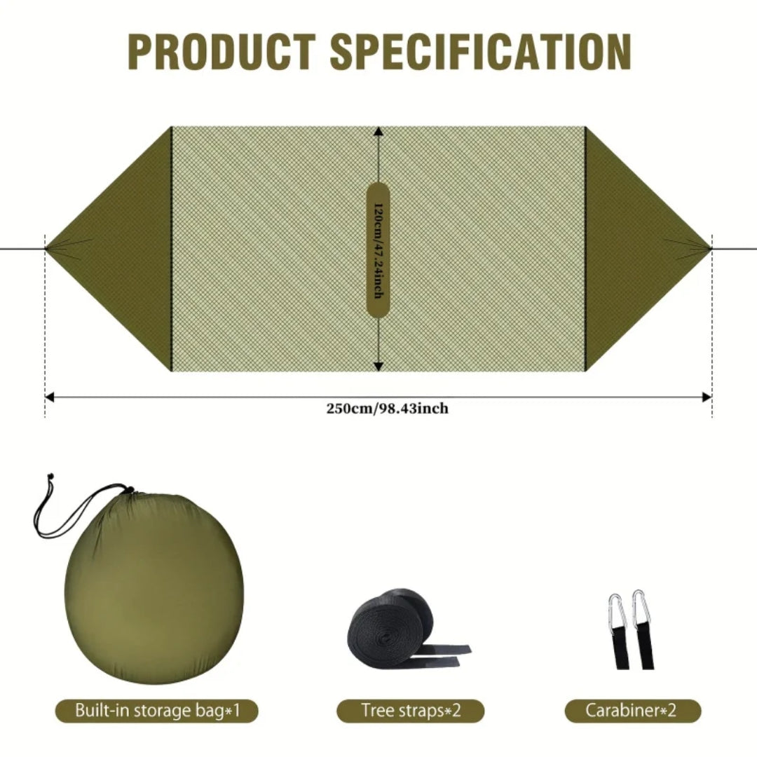 Compact Outdoor Hammock with Insect Net