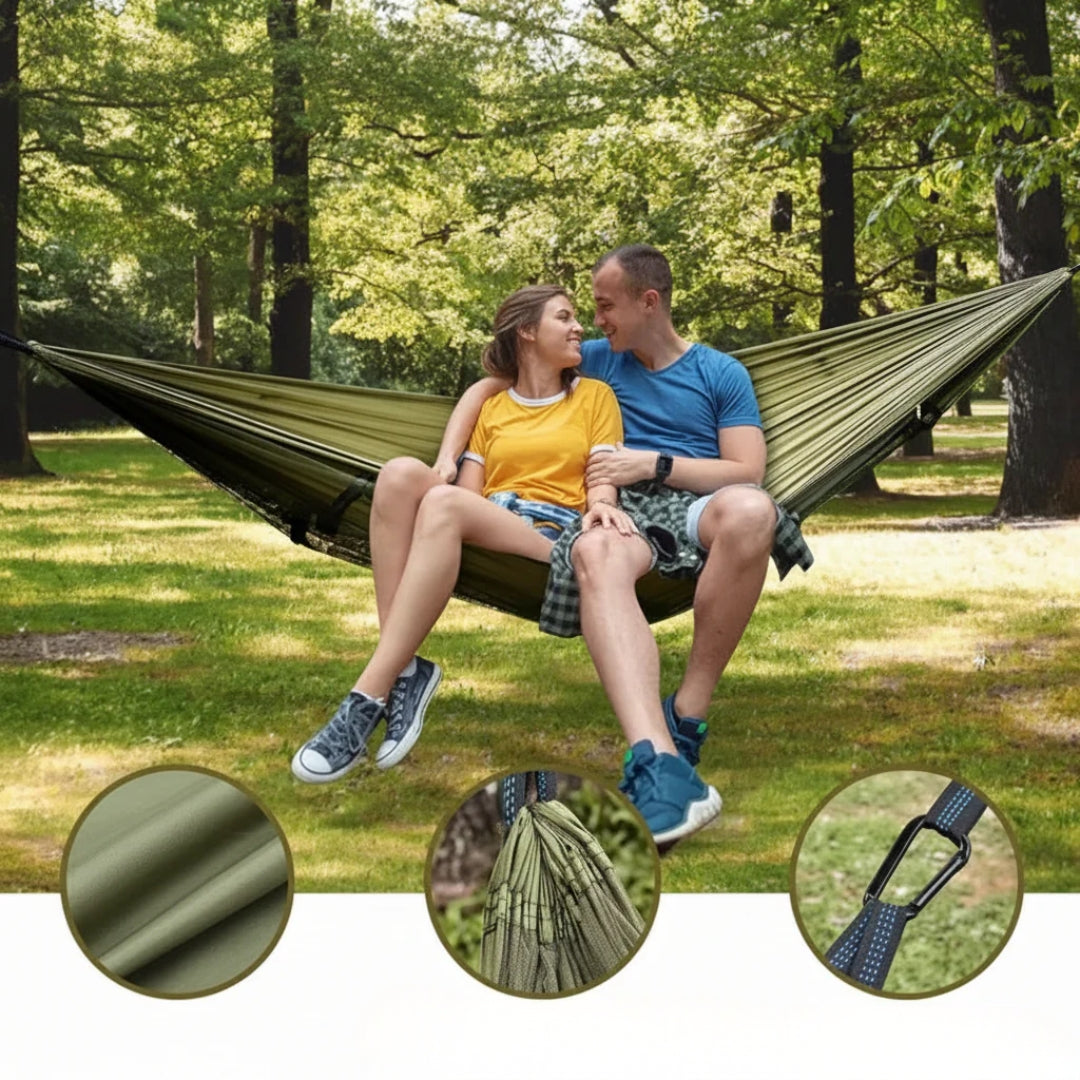 Compact Outdoor Hammock with Insect Net