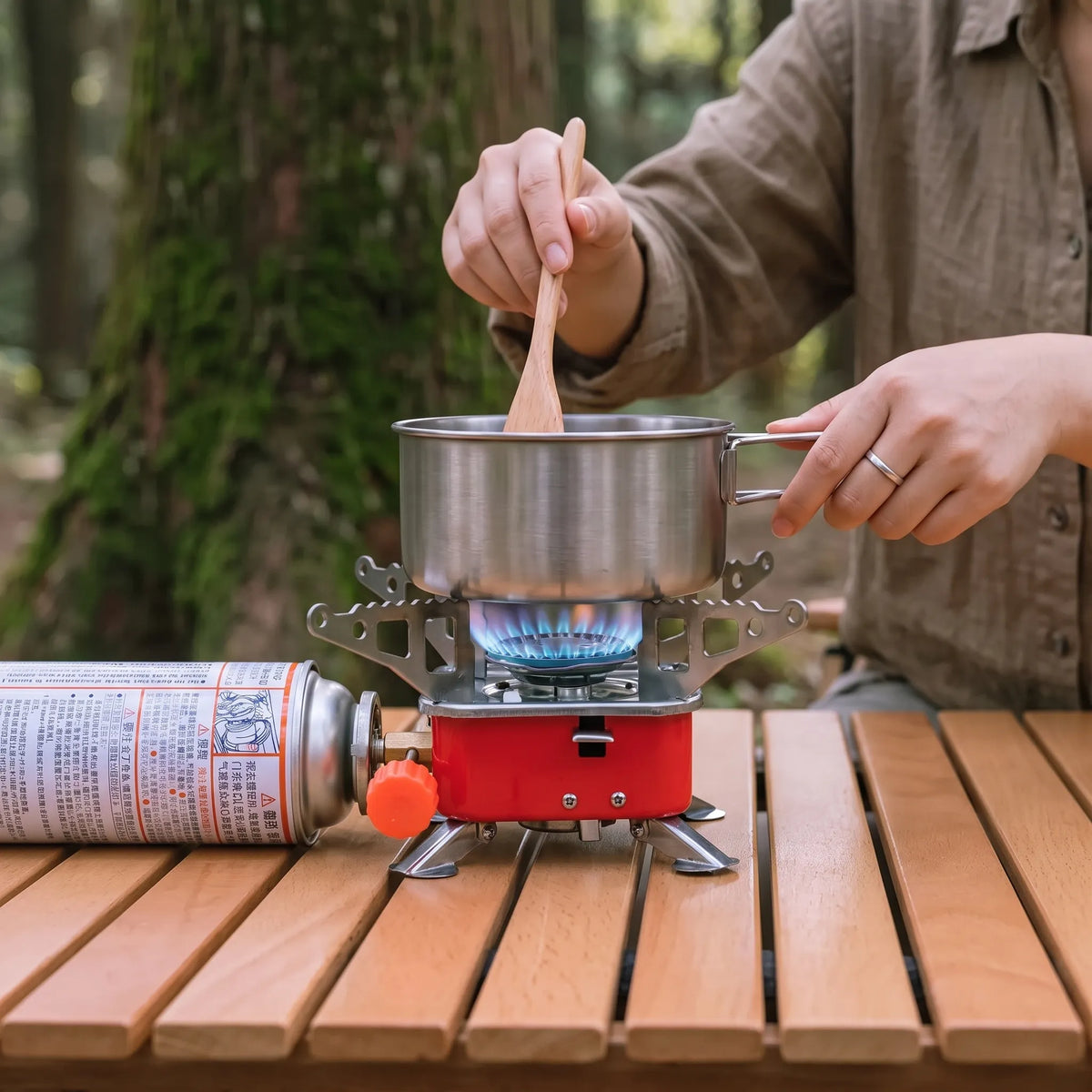 Compact Portable Folding Camping Stove for Outdoor Adventures