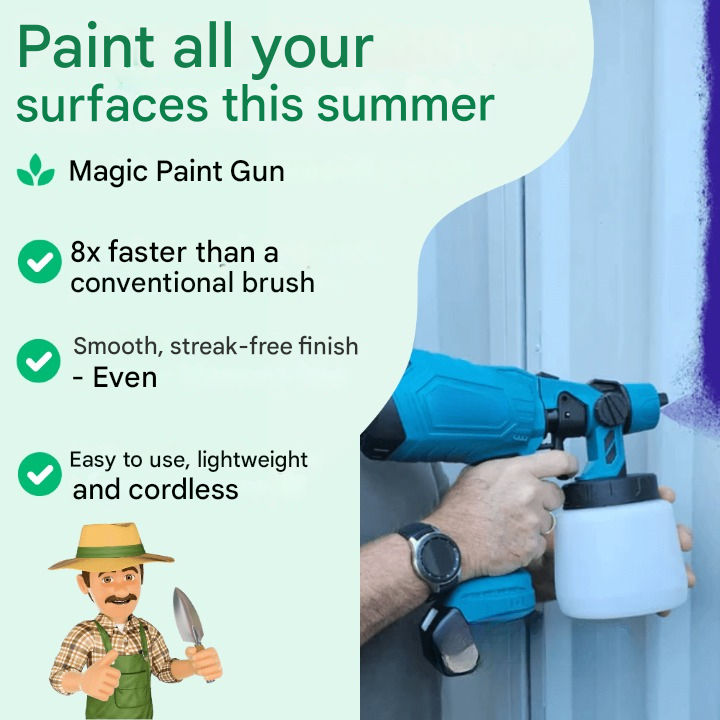 Cordless Electric Paint Spray Gun for Fast Painting