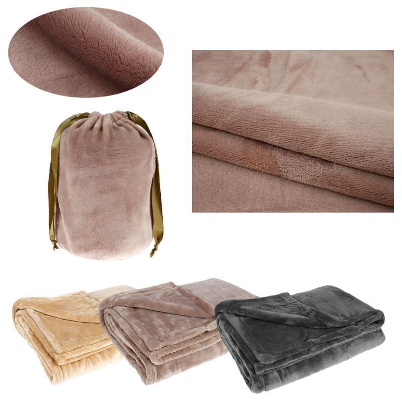 Cordless USB Rechargeable Flannel Electric Heated Throw Blanket