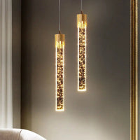 Cylindrical Glass Pendant Light