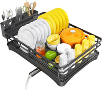 Dish Drying Rack with Drainboard and Large Cutlery Holder – Nova