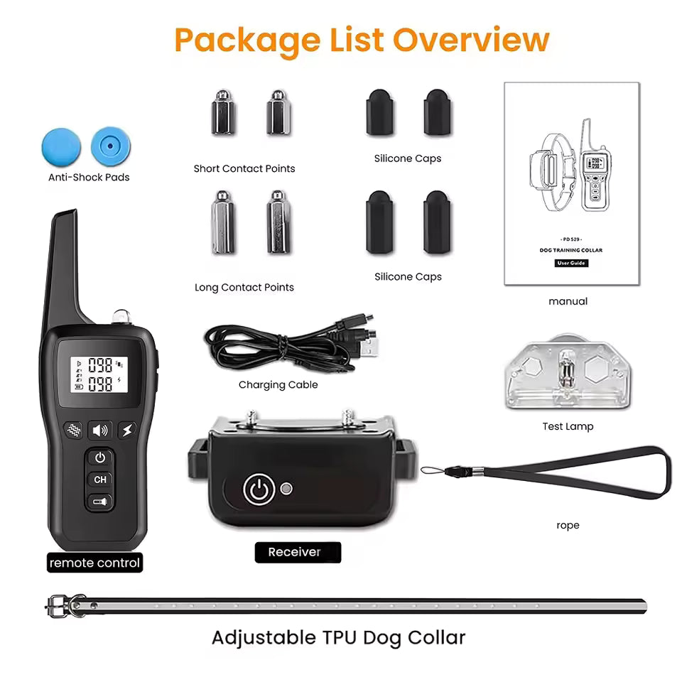 Dog Training Collar – Long Range & Safe Behavior