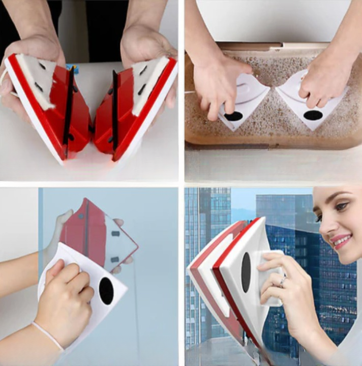 Double-Sided Magnetic Window Cleaner