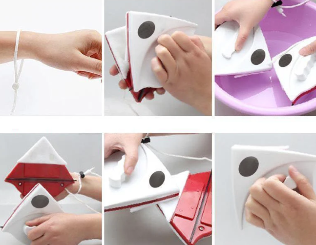 Double-Sided Magnetic Window Cleaner