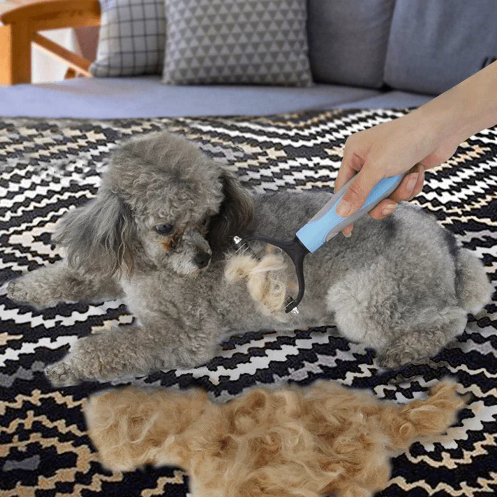 Dual-Sided Pet Deshedding Comb – SmoothGroom
