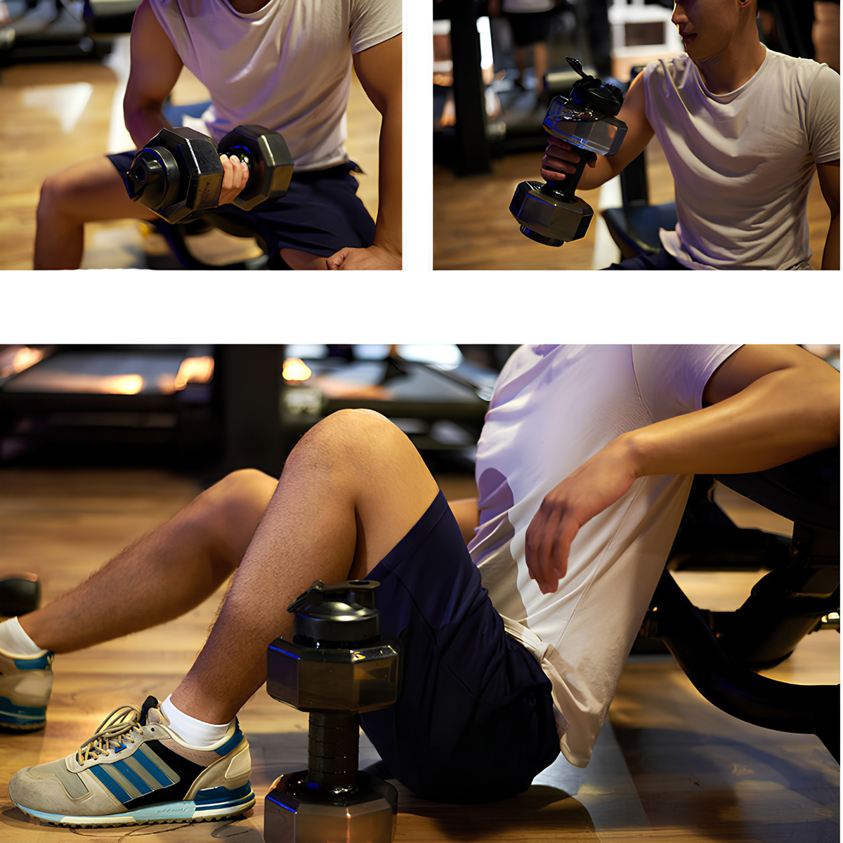Dumbbell Water Bottle for Fitness and Hydration