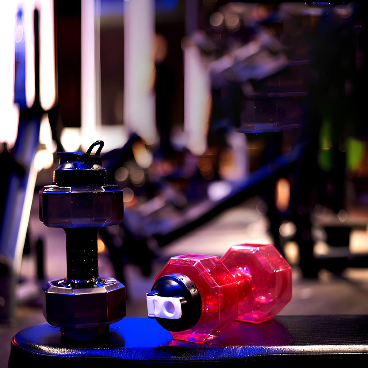Dumbbell Water Bottle for Fitness and Hydration