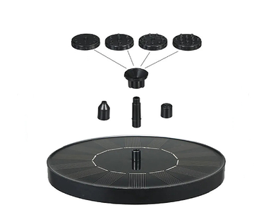 Eco-Friendly Solar Fountain with Bird Bath for Relaxation and Harmony in the Garden